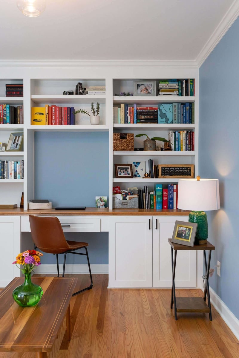 Full view of a modern remodeled kitchen in Essex, Connecticut, by Craft Design + Build